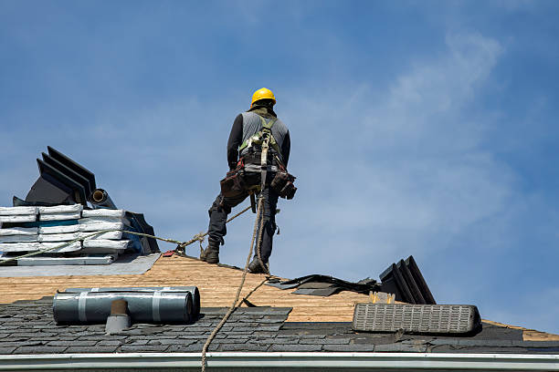 Professional Flat Roof Repair technician working in Hunker, PA